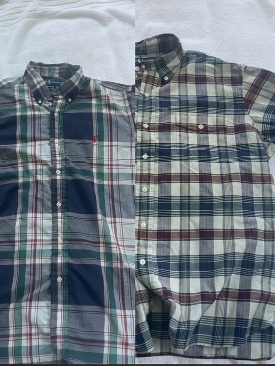Other - Ralph Lauren Plaid Short Sleeve Shirt Bundle-size Large